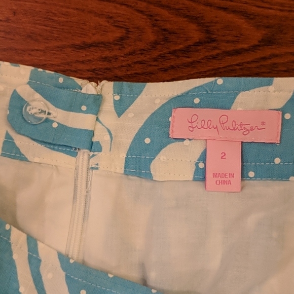 LILLY PULITZER Seaspray Blue King Conch Skirt - Picture 5 of 8